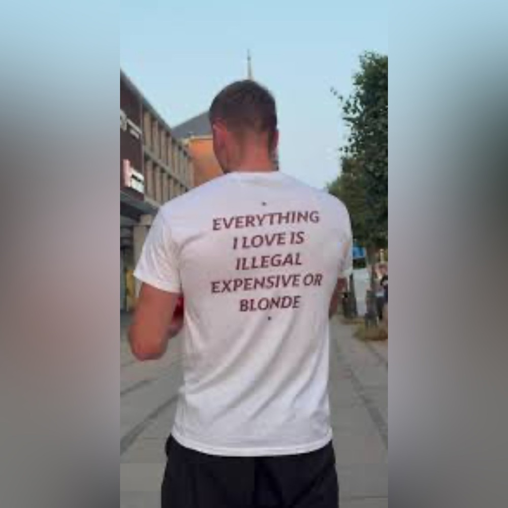 Men's White Statement Tee